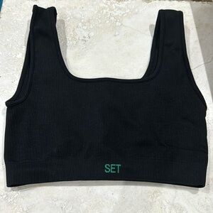 Set active box cut bra